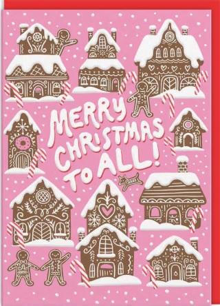 Novogodišnja čestitka GINGER BREAD HOUSES 