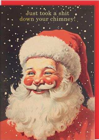 Novogodišnja čestitka JUST TOOK A SHIT 