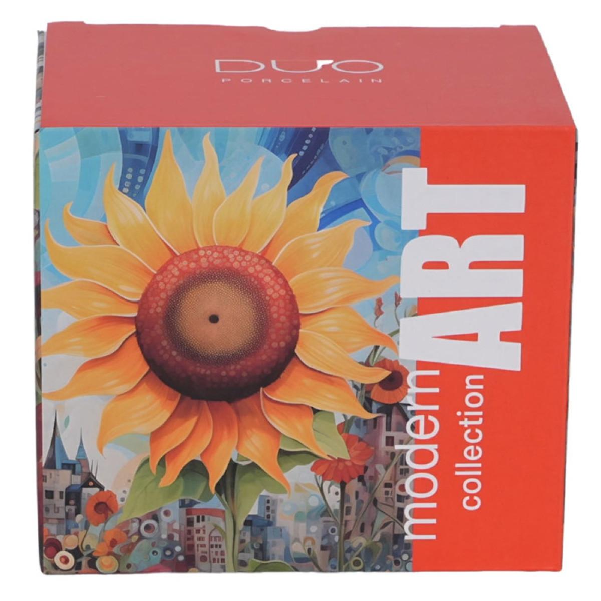 Velika porcelanska šolja SUNFLOWER 450ml 