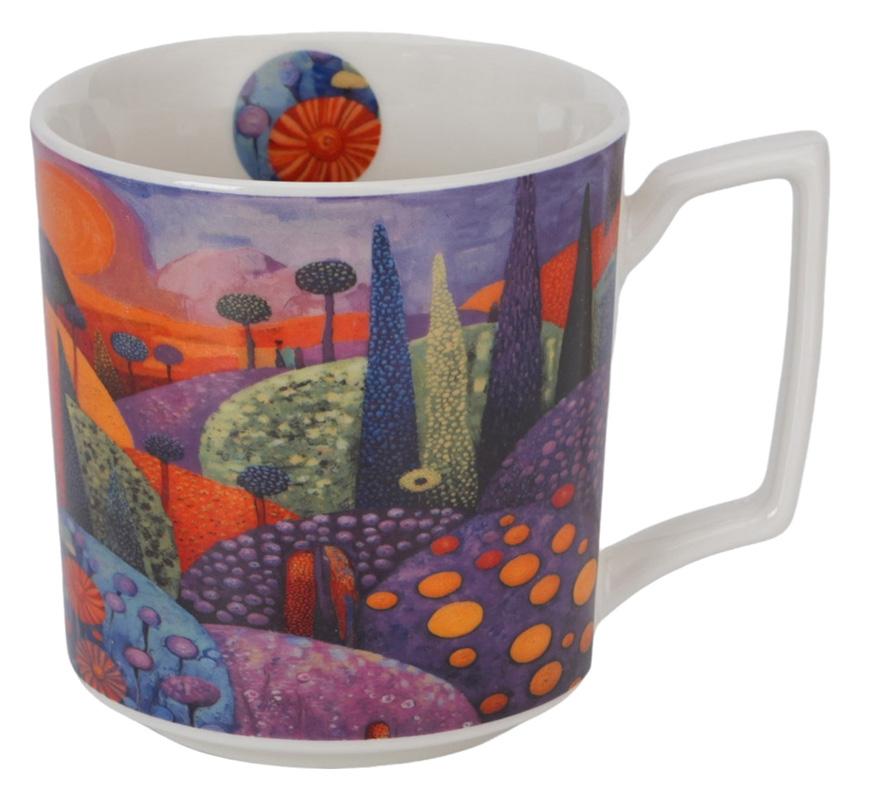 Velika porcelanska šolja BUBBLY HILLS 450ml 