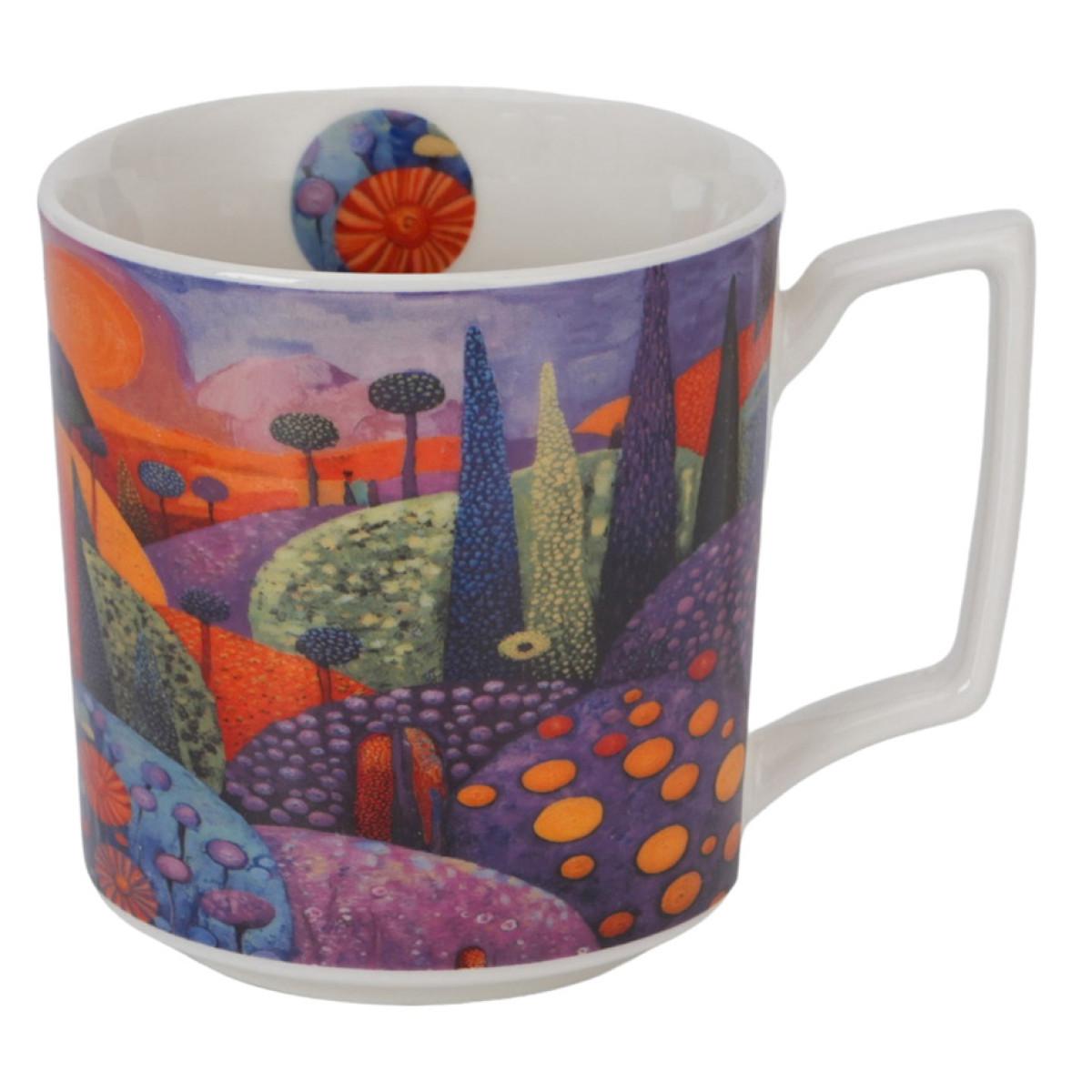 Velika porcelanska šolja BUBBLY HILLS 450ml 