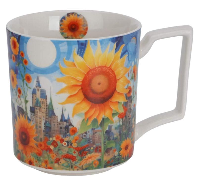 Velika šolja MODERN - SUNFLOWER 750ml 