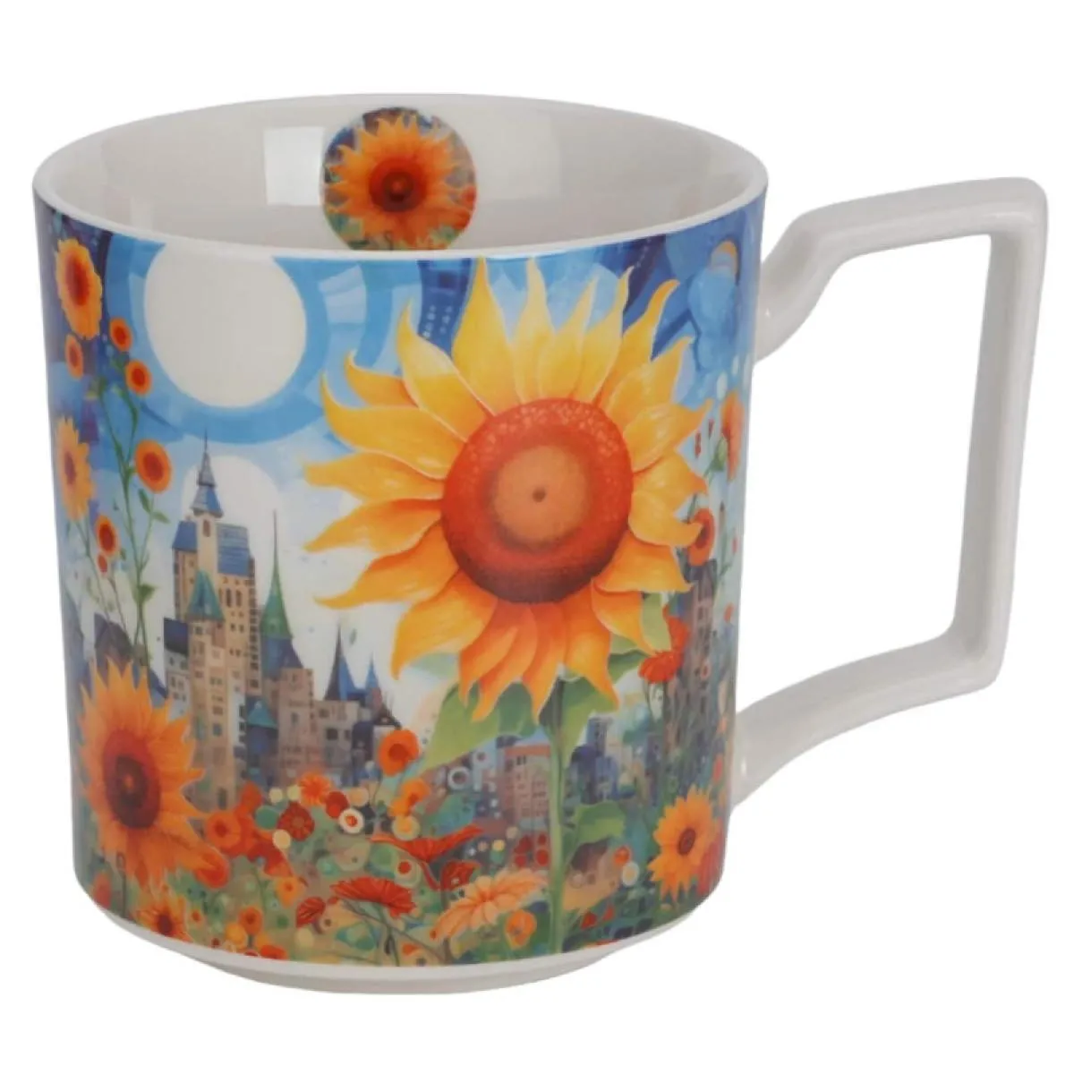 Velika šolja MODERN - SUNFLOWER 750ml 