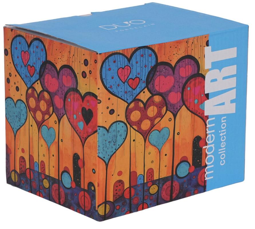 Velika šolja MODERN - HEARTS 750ml 