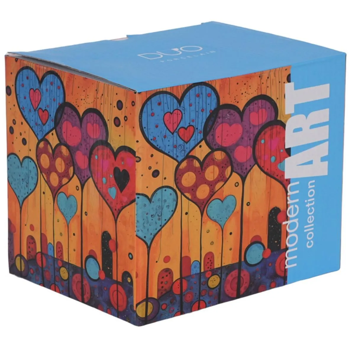 Velika šolja MODERN - HEARTS 750ml 