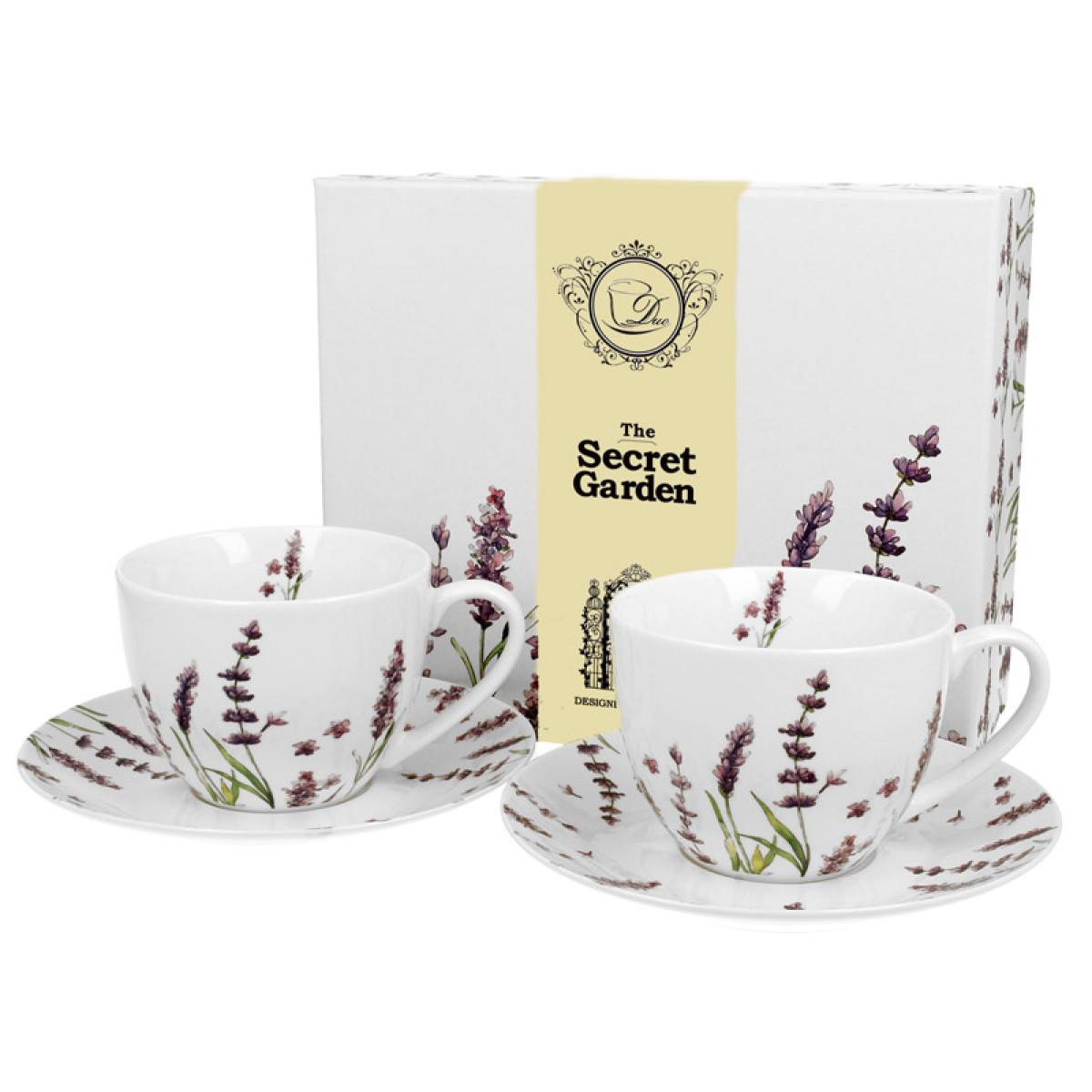 Set od dve šolje sa tacnom LAVENDER 