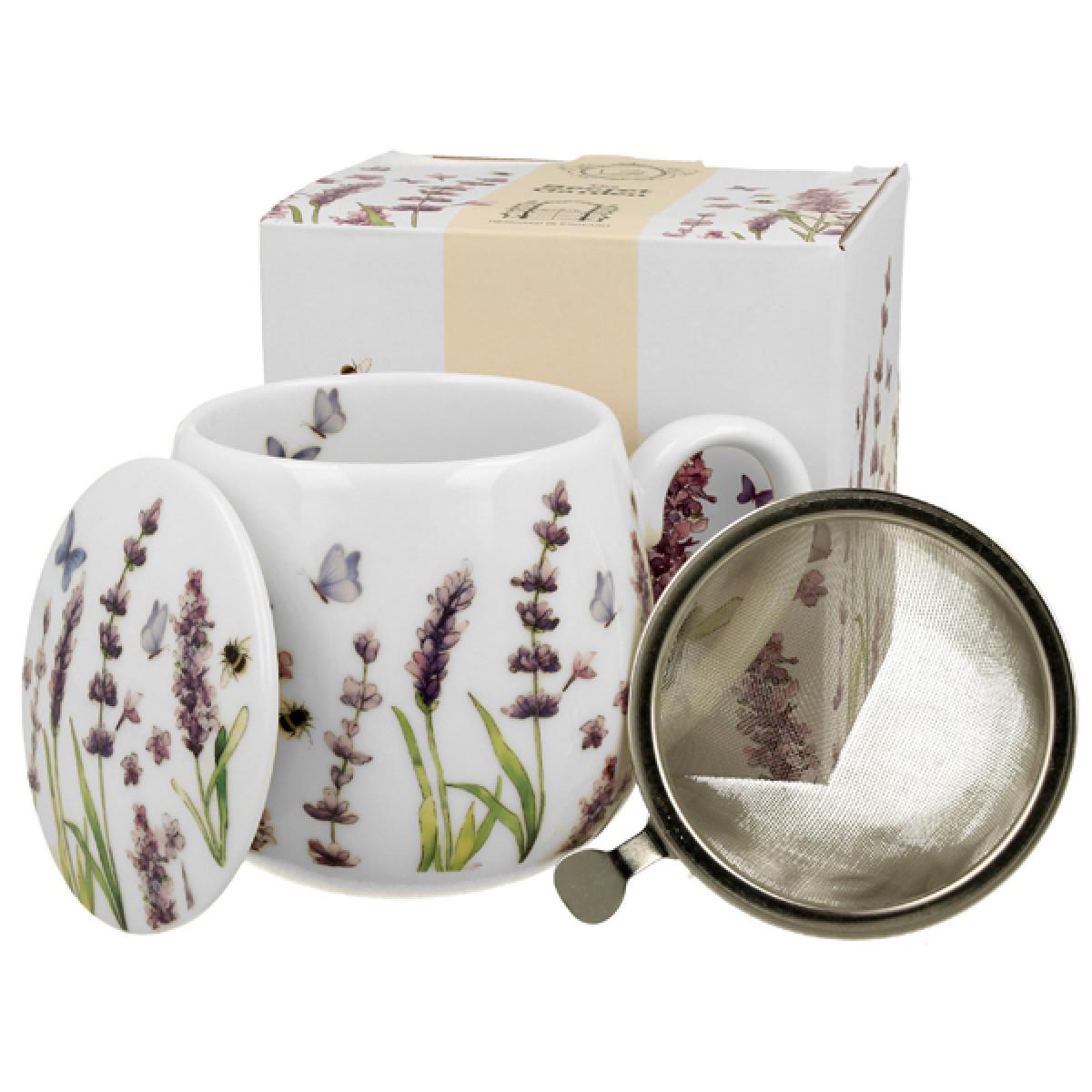 Porcelanska šolja sa infuzerom CLASSIC LAVENDER 430ml 