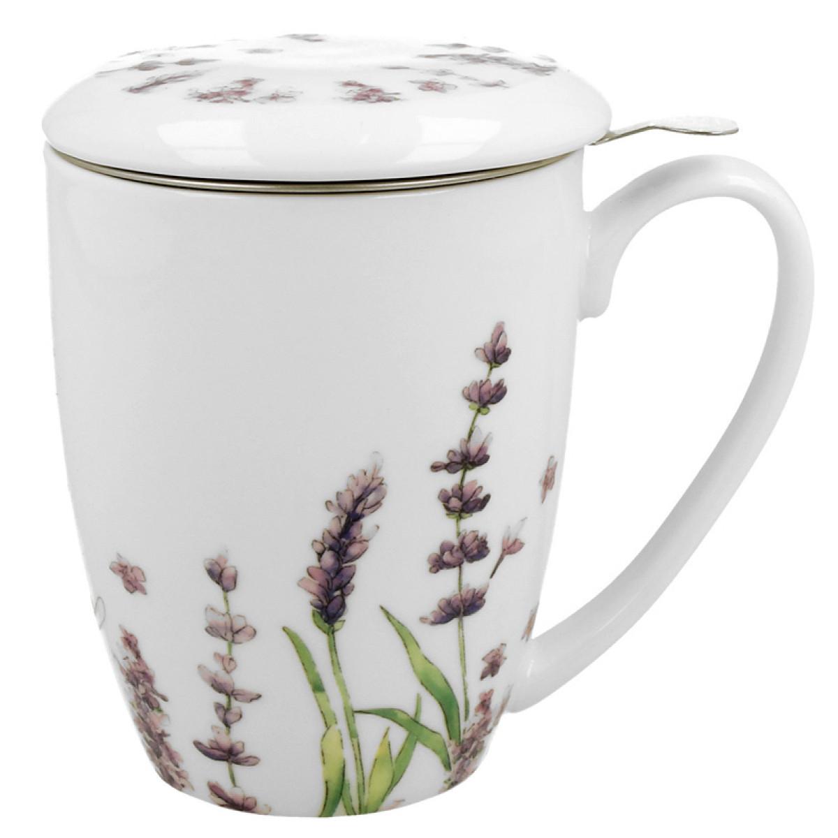 Šolja za čaj sa infuzerom LAVENDER 