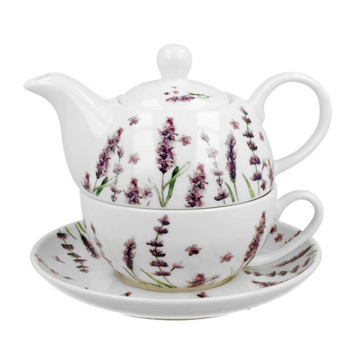Porcelanski set za čaj CLASSIC LAVENDER 