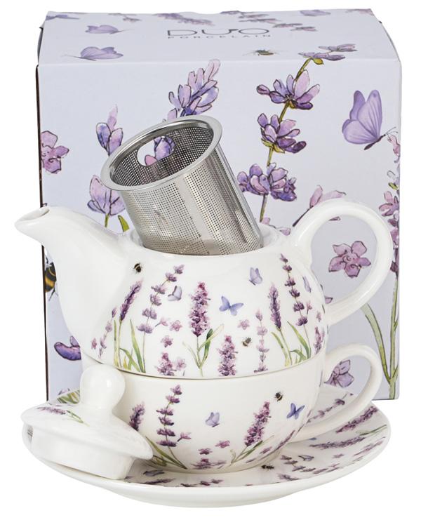 Porcelanski set za čaj CLASSIC LAVENDER 