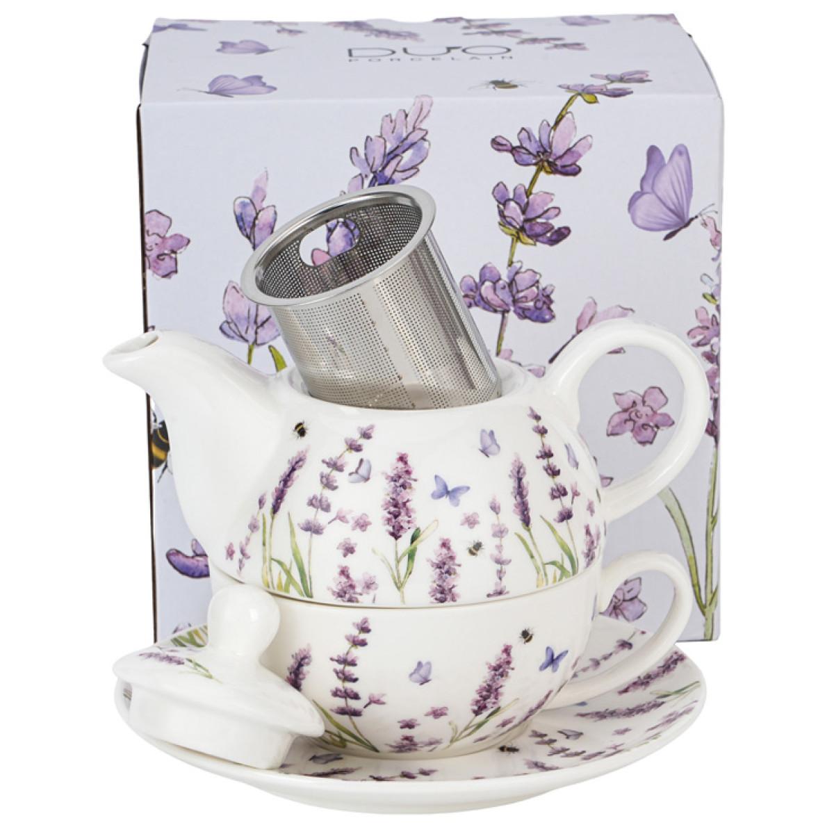 Porcelanski set za čaj CLASSIC LAVENDER 
