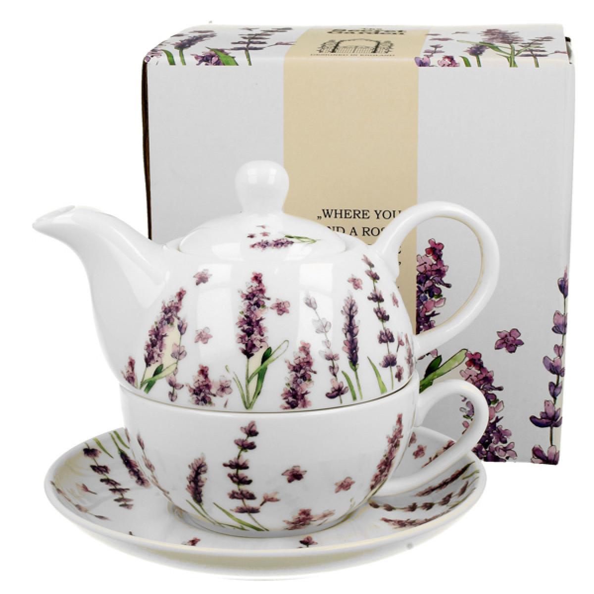 Porcelanski set za čaj CLASSIC LAVENDER 
