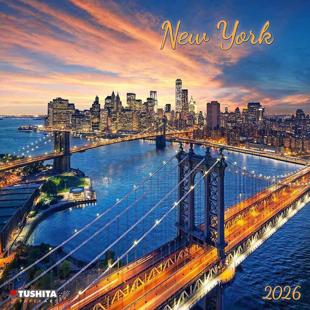 Zidni kalendar 2026 NEW YORK 