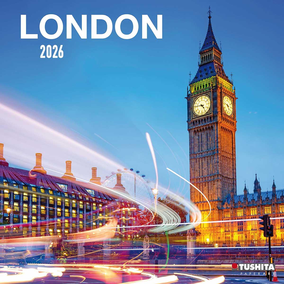 Zidni kalendar 2026 LONDON 