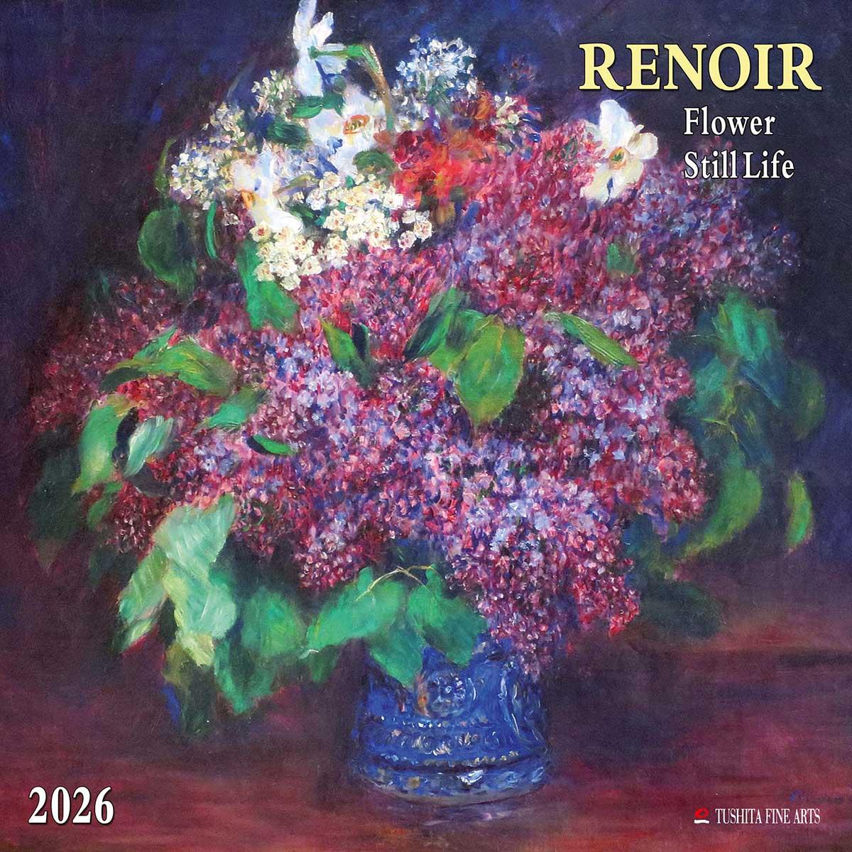 Zidni kalendar 2026 RENOIR - FLOWER STILL LIFE 