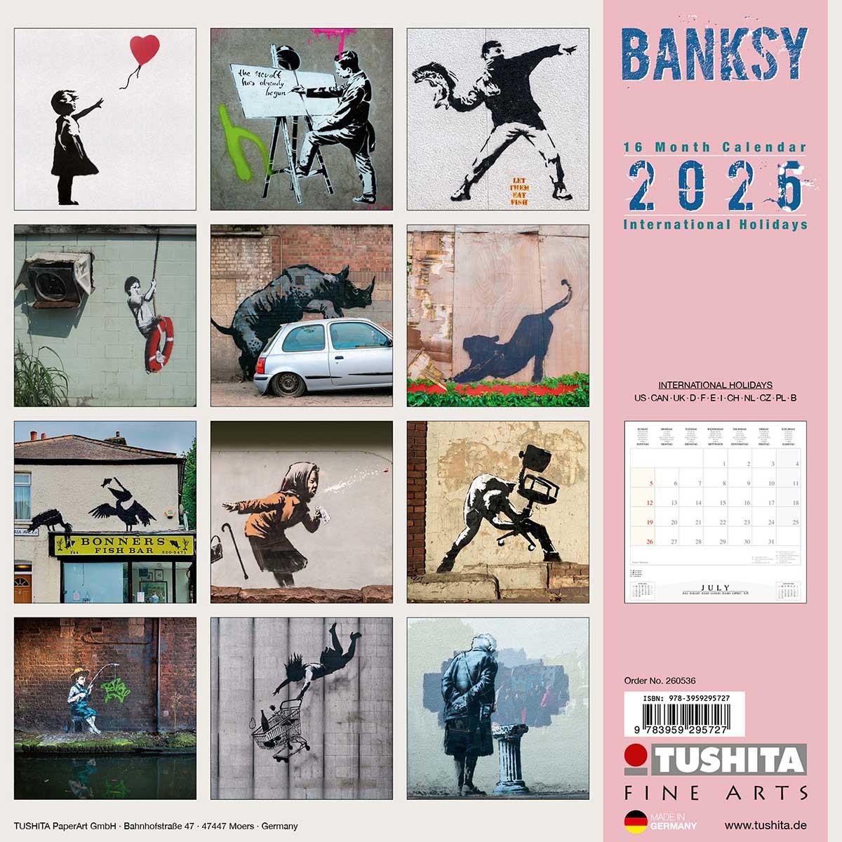 Zidni kalendar 2026 BANKSY 