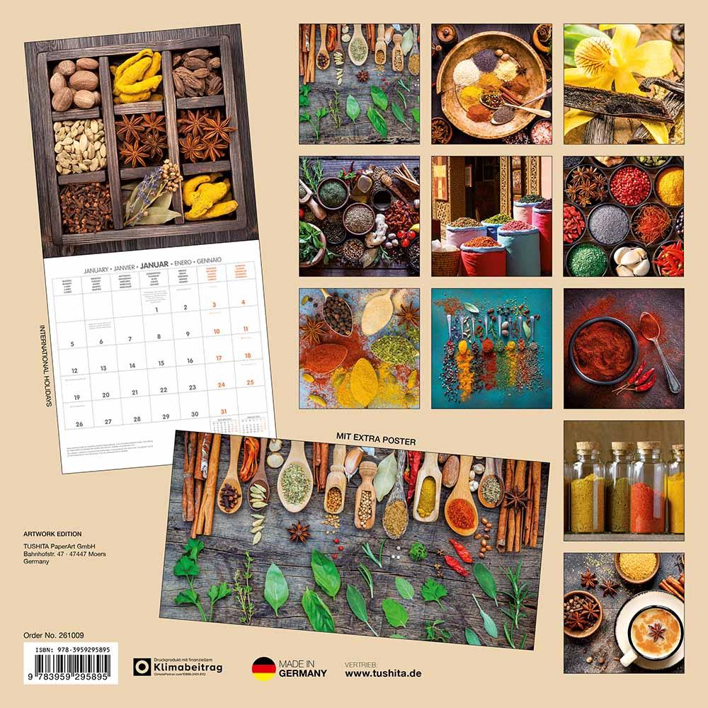Zidni kalendar 2026 FOOD & SPICES 