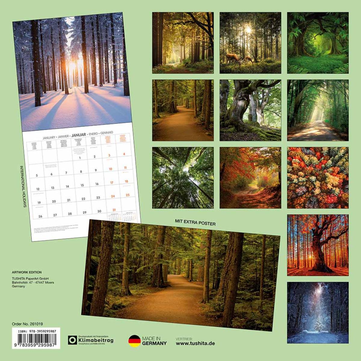 Zidni kalendar 2026 FOREST NATURE 
