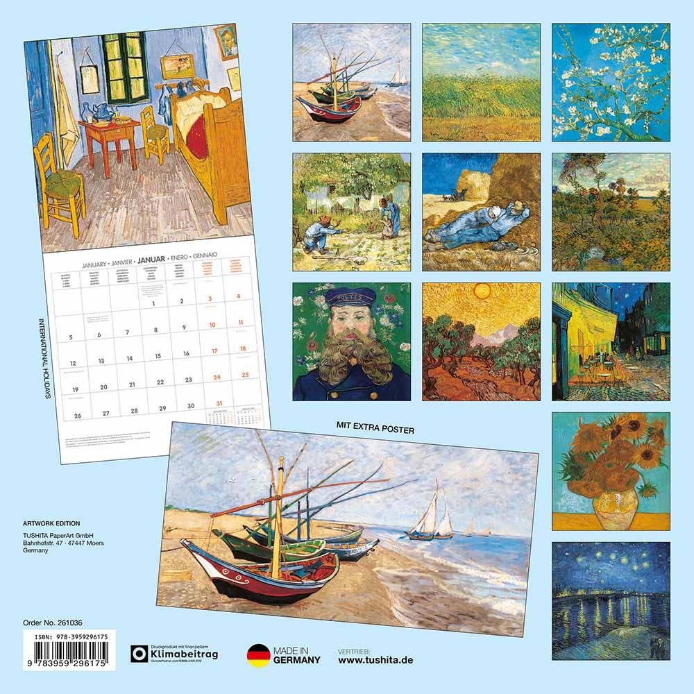 Zidni kalendar 2026 VINCENT VAN GOGH 