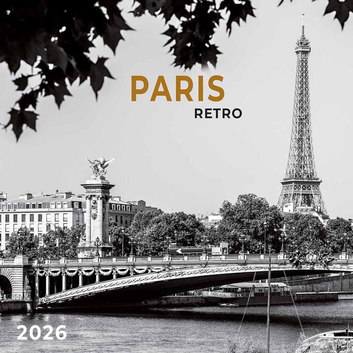 Zidni kalendar 2026 PARIS RETRO 