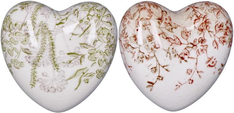 Ukrasna keramička figurica SRCE 11x11x5cm 