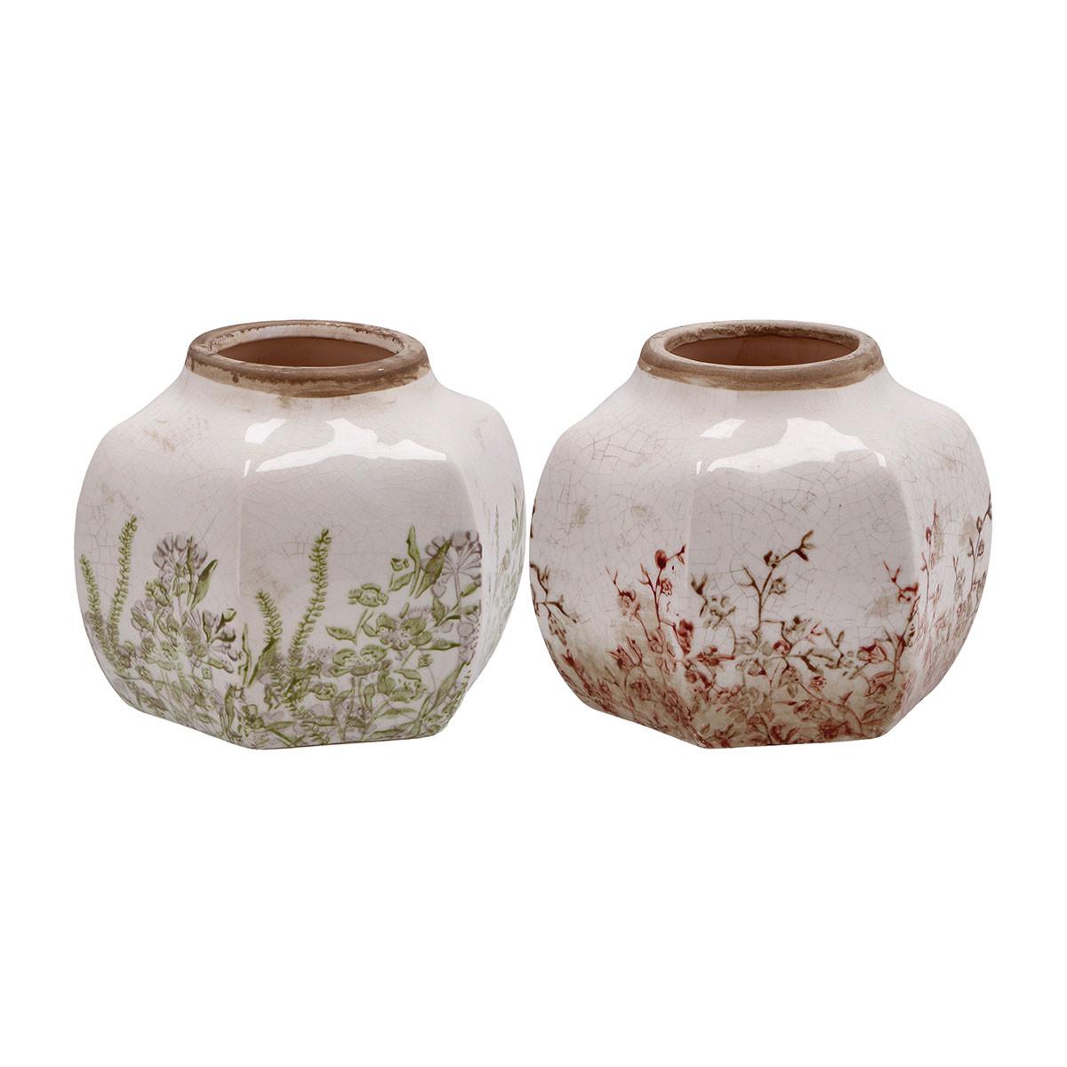 Keramička vaza 16x16x13cm SALAS (Više vrsta) 