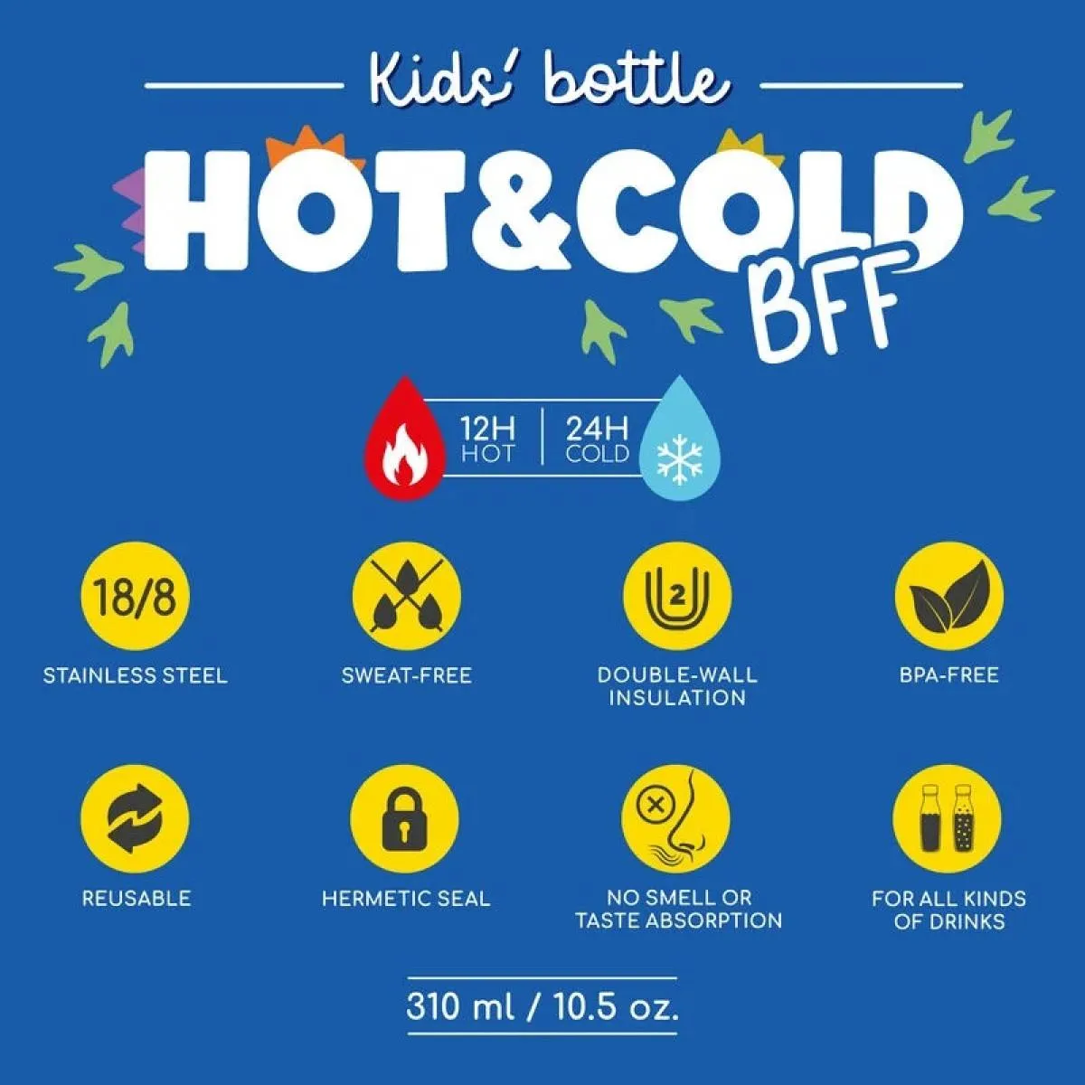 Mini termos 310ml HOT&COLD Dino 