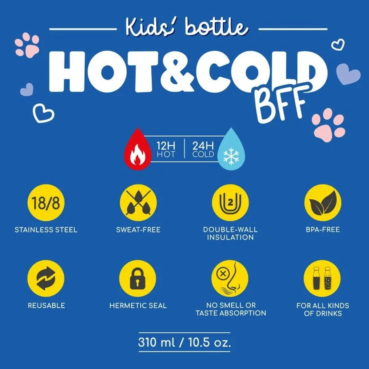 Mini termos 310ml HOT&COLD Kitty 