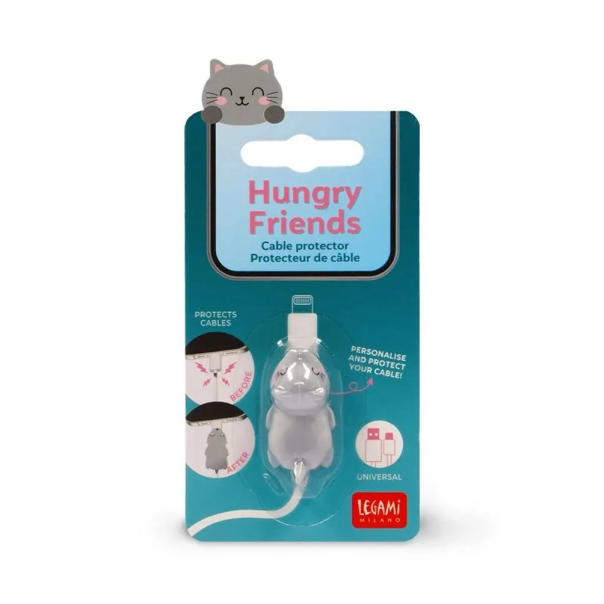 Zaštita za kablove HUNGRY FRIENDS - KITTY 