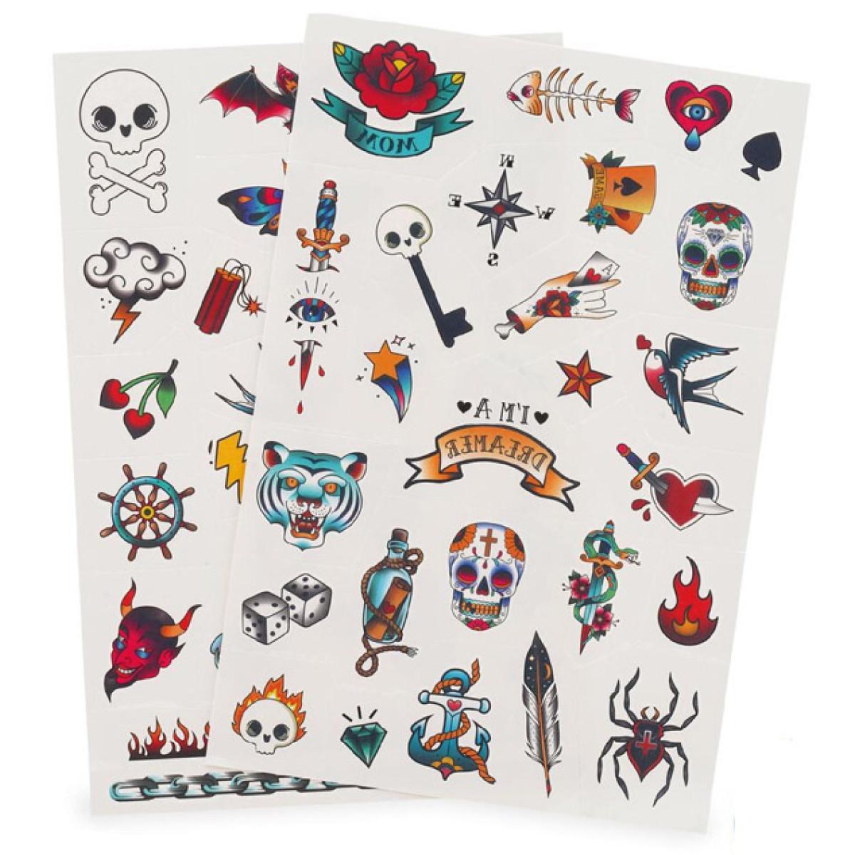 Set privremenih tetovaža OLD SCHOOL 