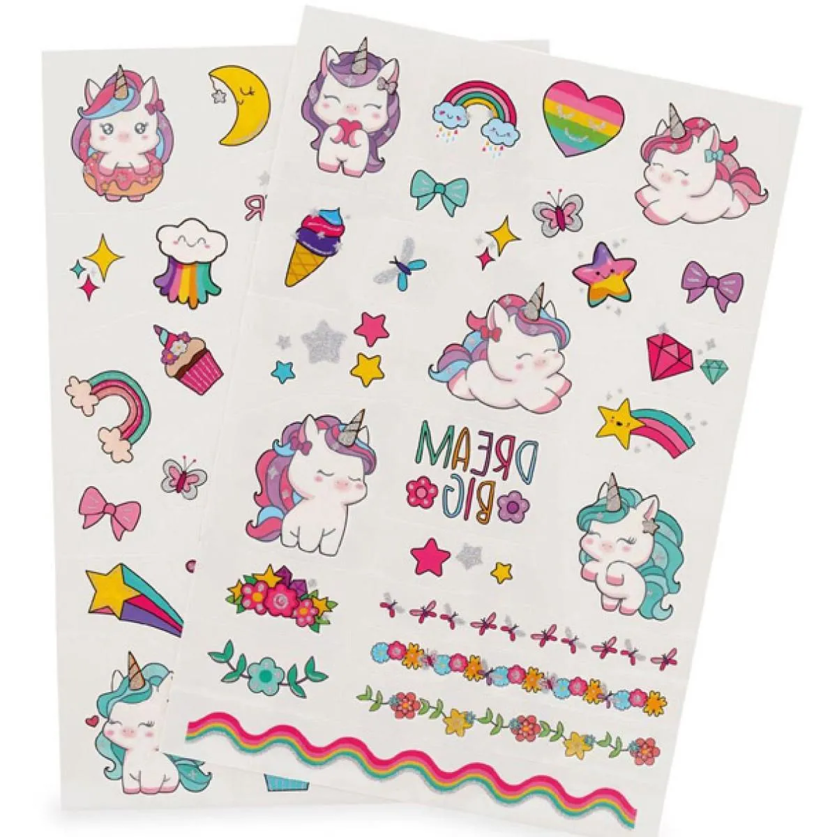 Set 50 privremenih tetovaža JEDNOROG 