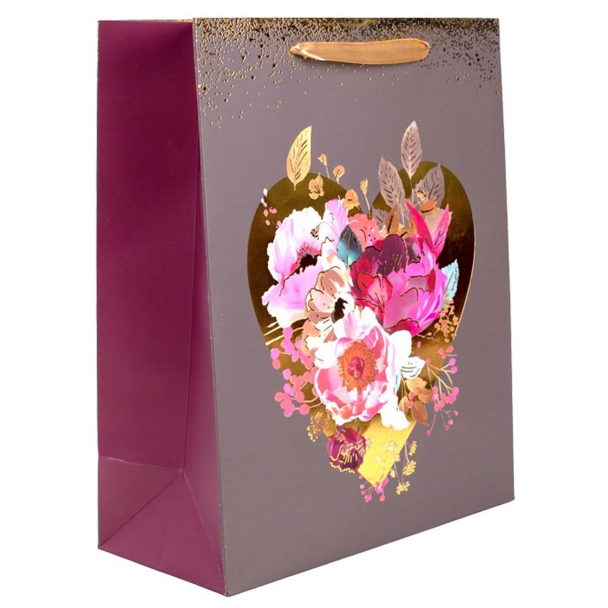 Ukrasna kesa HEART WITH FLOWERS L 