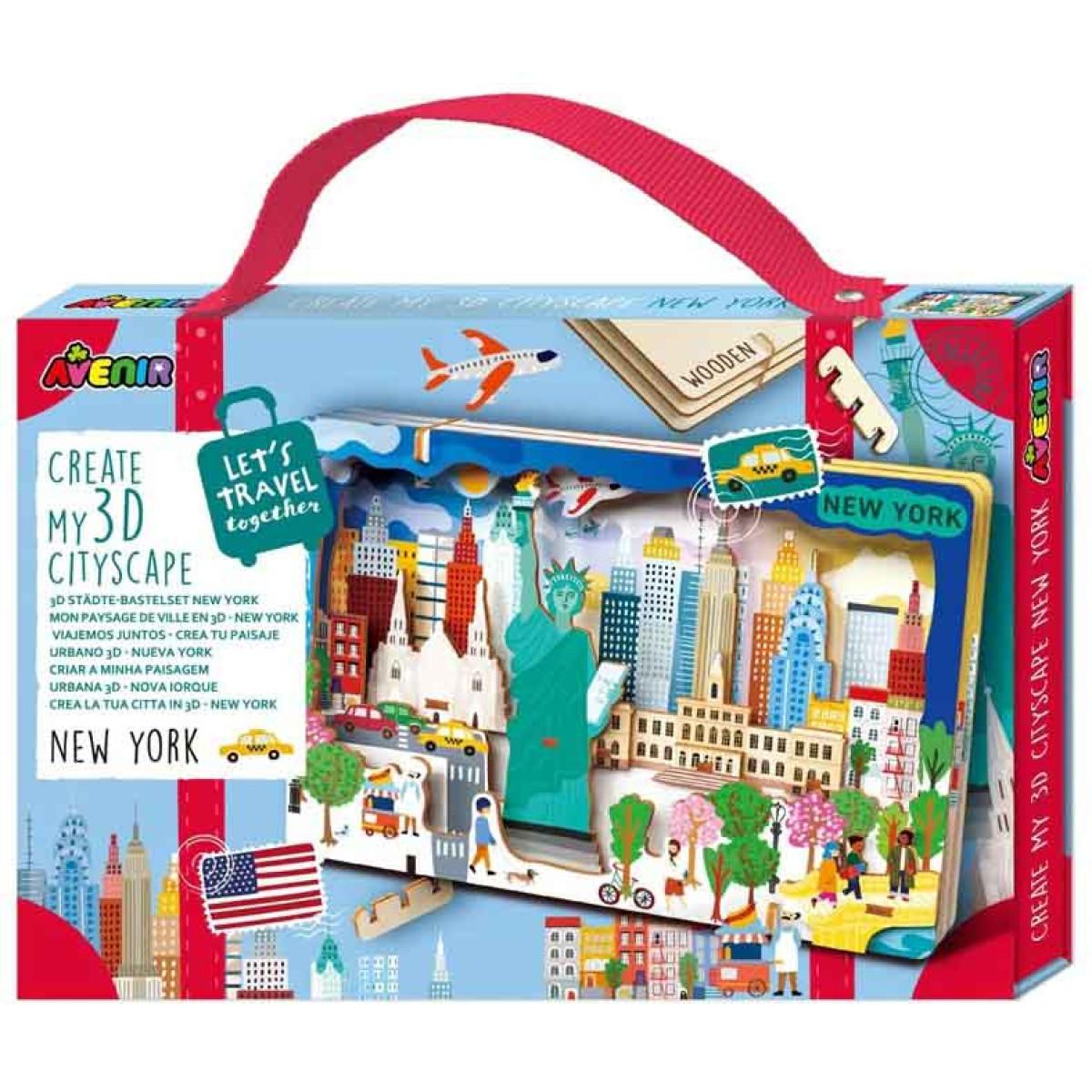 Kreativni set LET'S TRAVEL TOGETHER 3D NEW YORK 