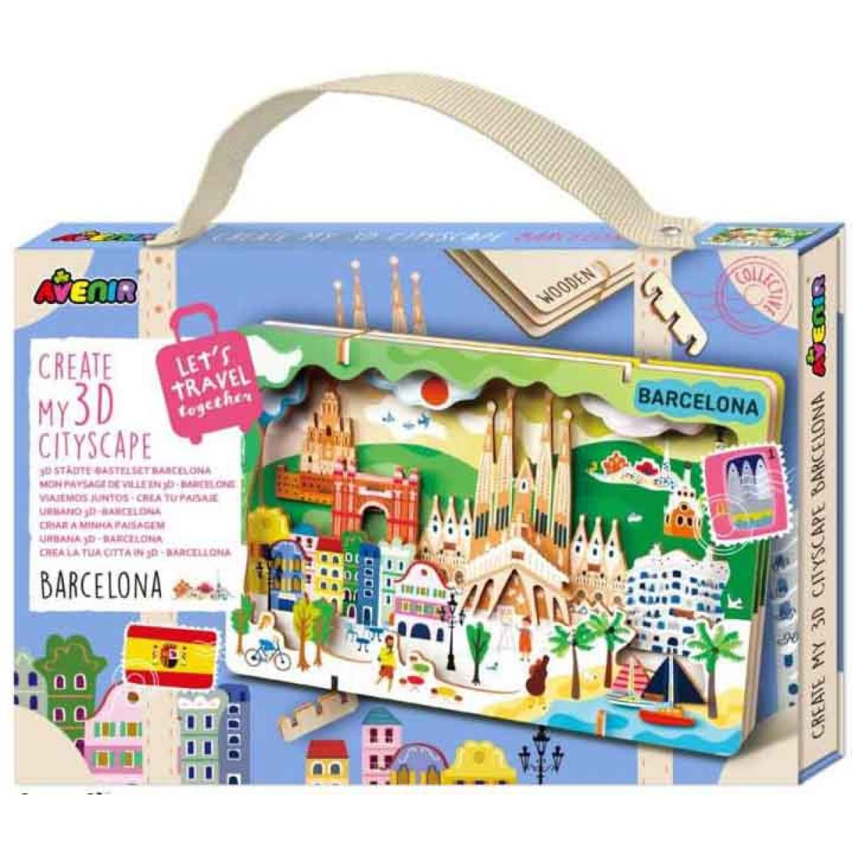 Kreativni set LET'S TRAVEL TOGETHER 3D BARCELONA 