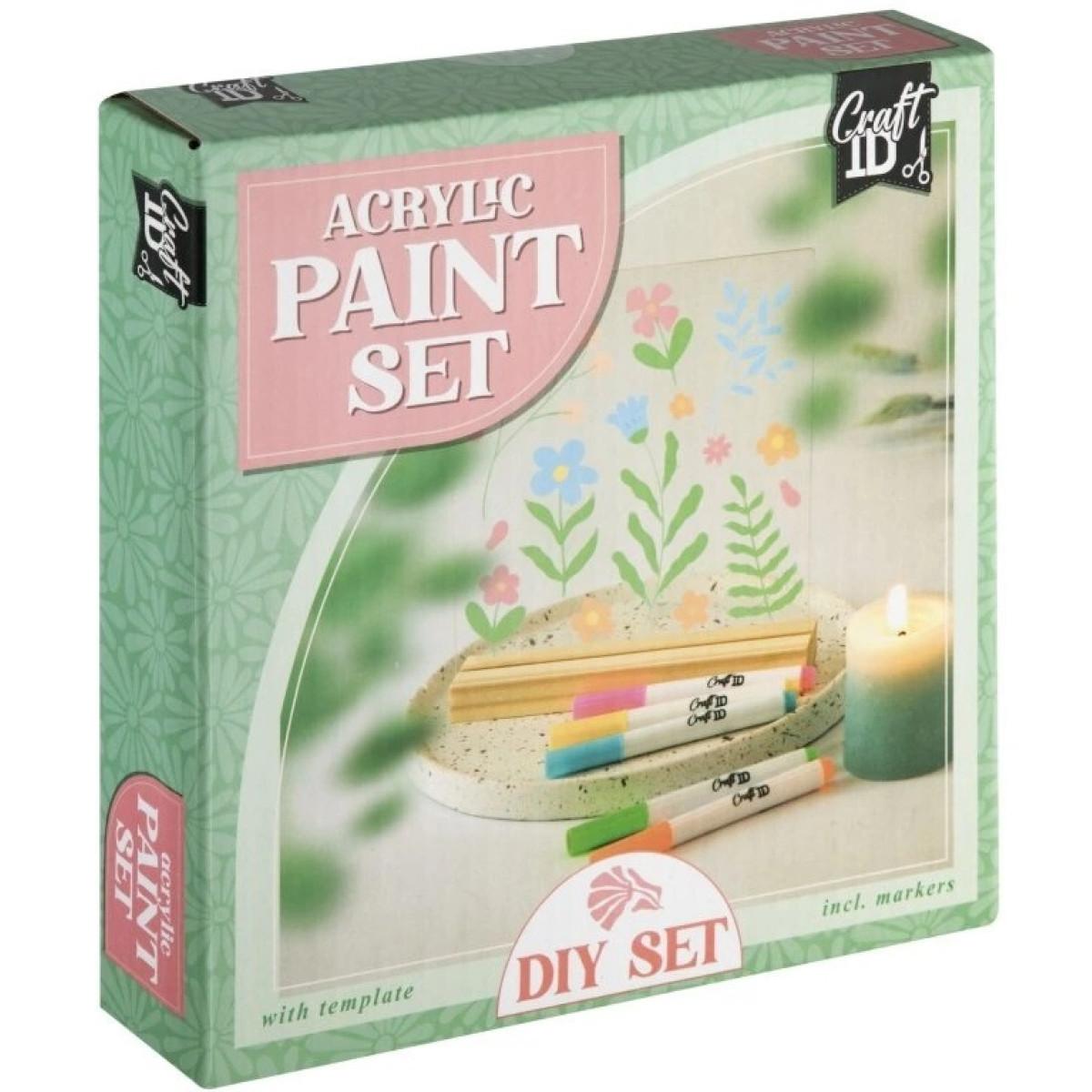 Kreativni set oboji po bojama CVEĆE + 5 akrilnih markera 