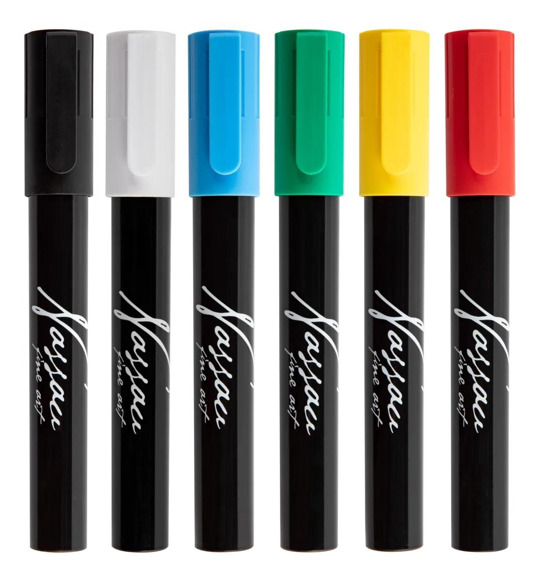 Set šest markera sa tečnom kredom 