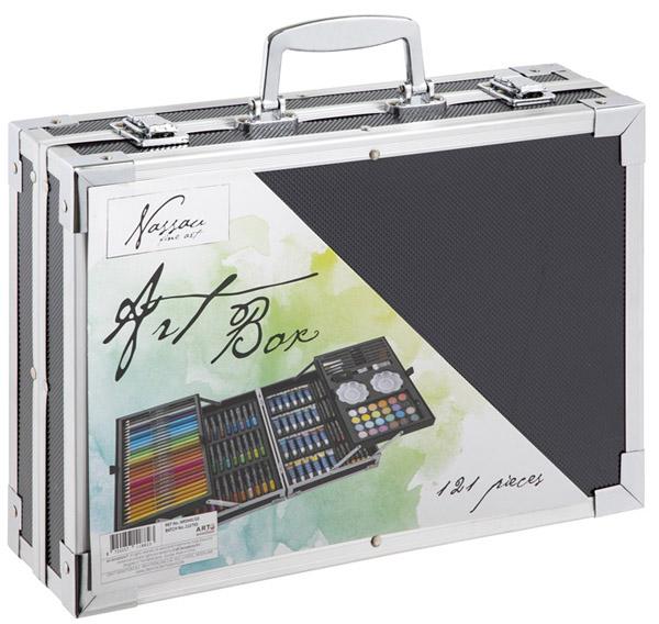 Umetnički set u metalnom koferu 145kom 