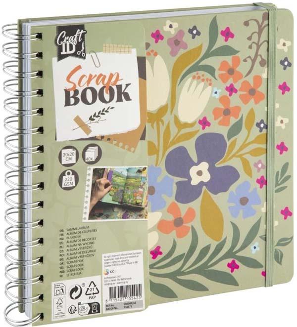 SCRAPBOOK FLOWERS 20,5x20,5cm 