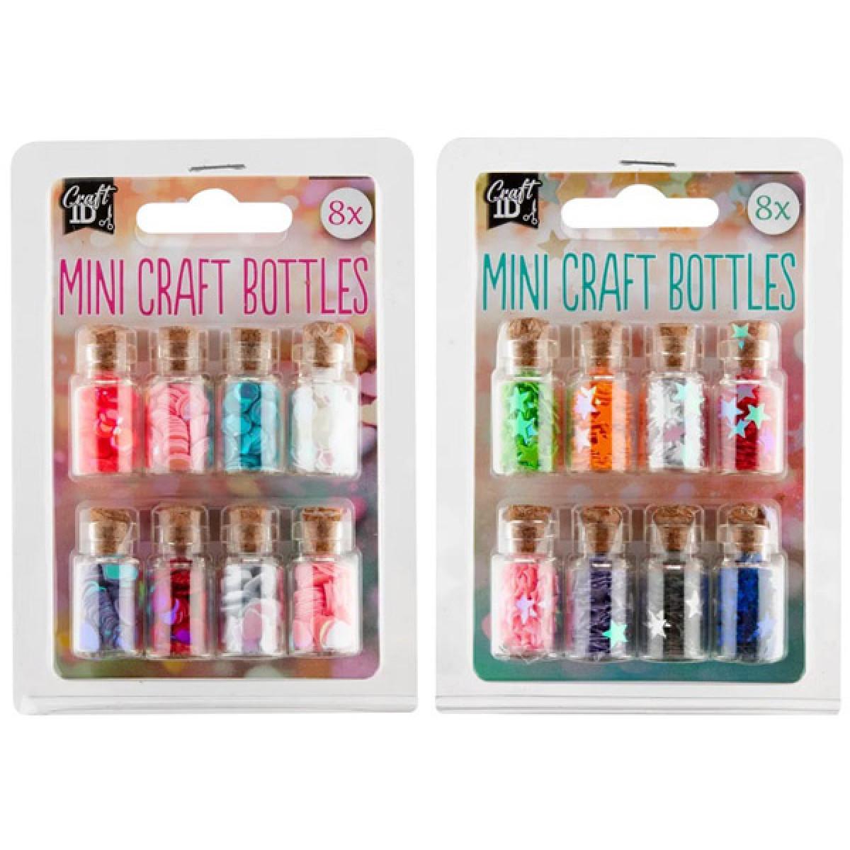 Kreativni set osam bočica sa šljokicama - DVE VRSTE 