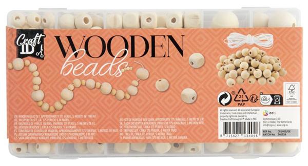 Set drvenih perli 5m 