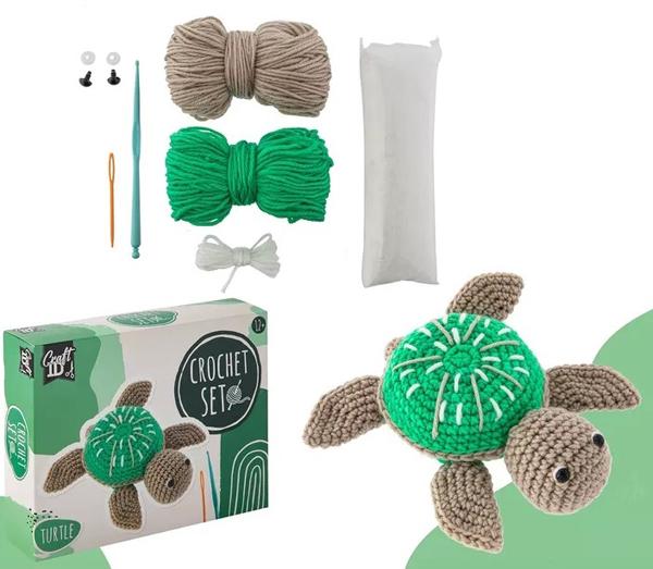 Kreativni set za heklanje  KORNJAČA 14x4x16cm 