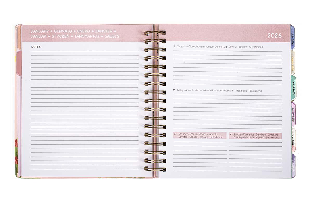 Agenda sa olovkom 2026 (12m) POSH&POP Bloom 