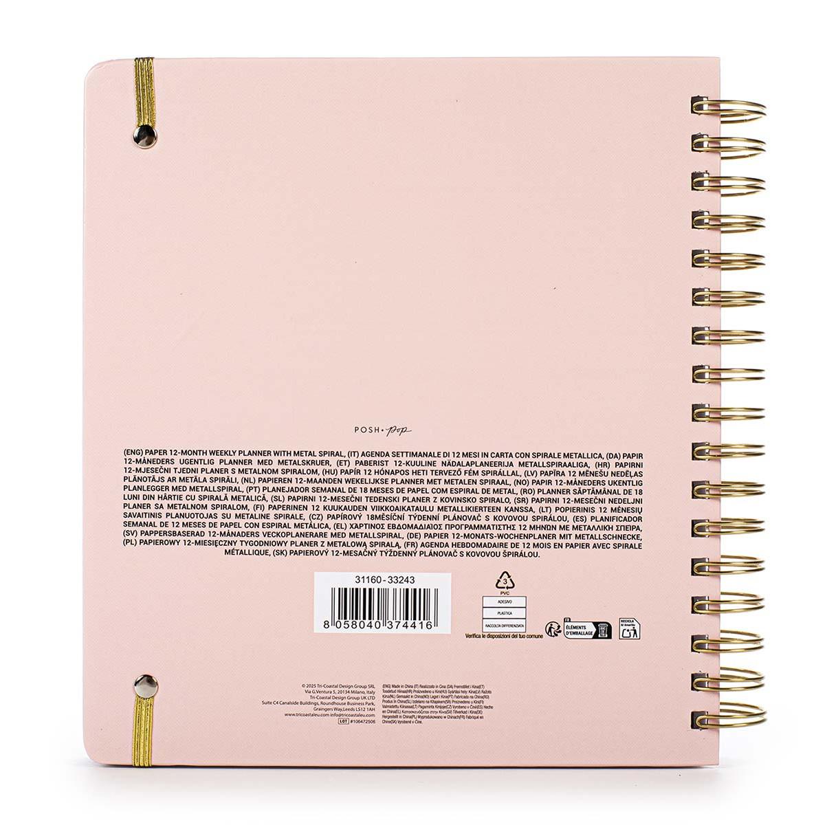 Agenda sa olovkom 2026 (12m) POSH&POP Bloom 