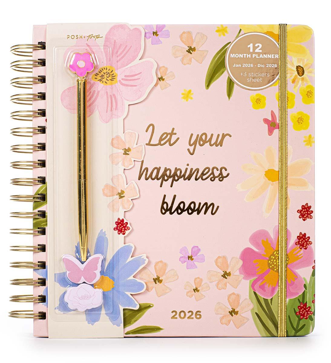 Agenda sa olovkom 2026 (12m) POSH&POP Bloom 