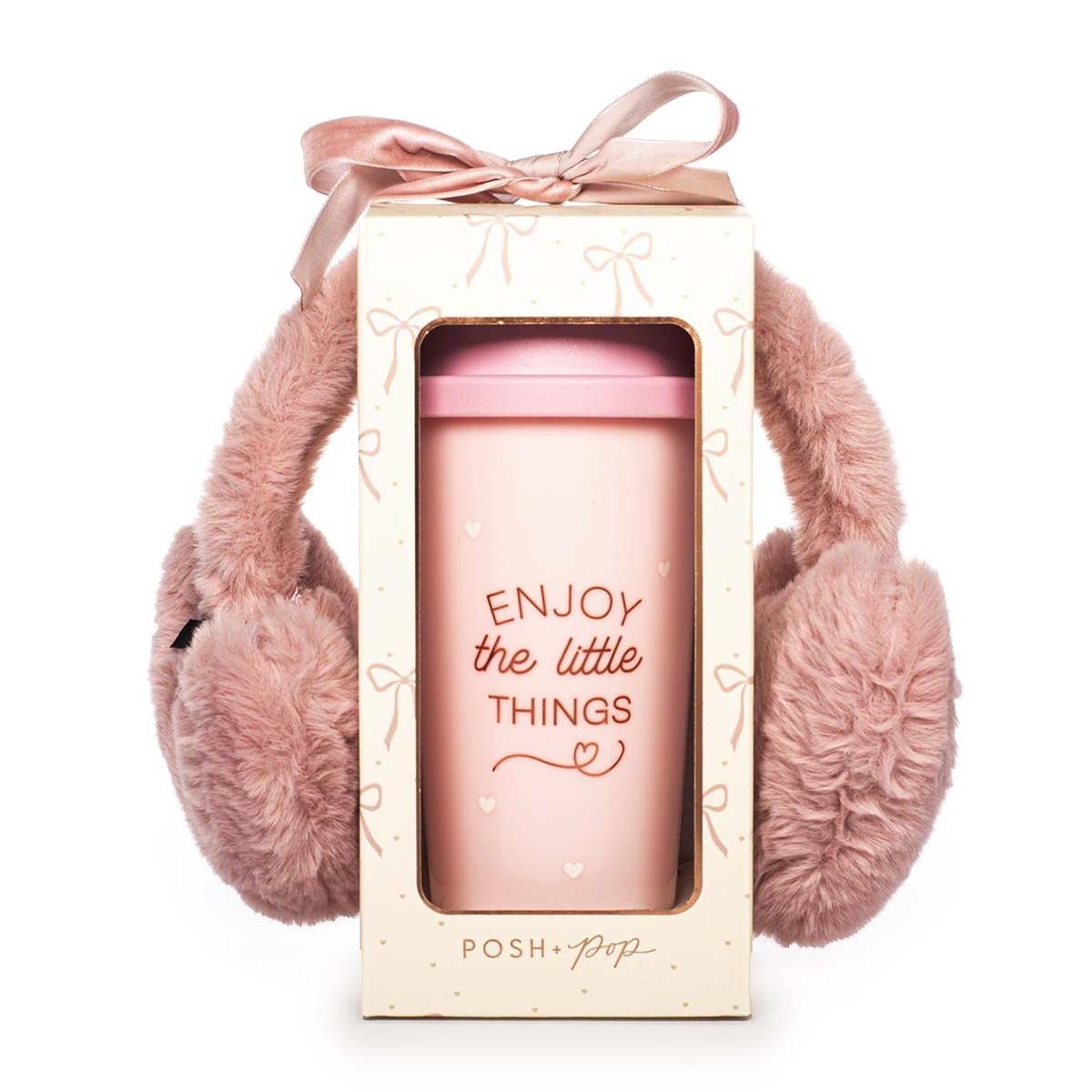 Poklon set COZY Putna šolja i grejač za uši 