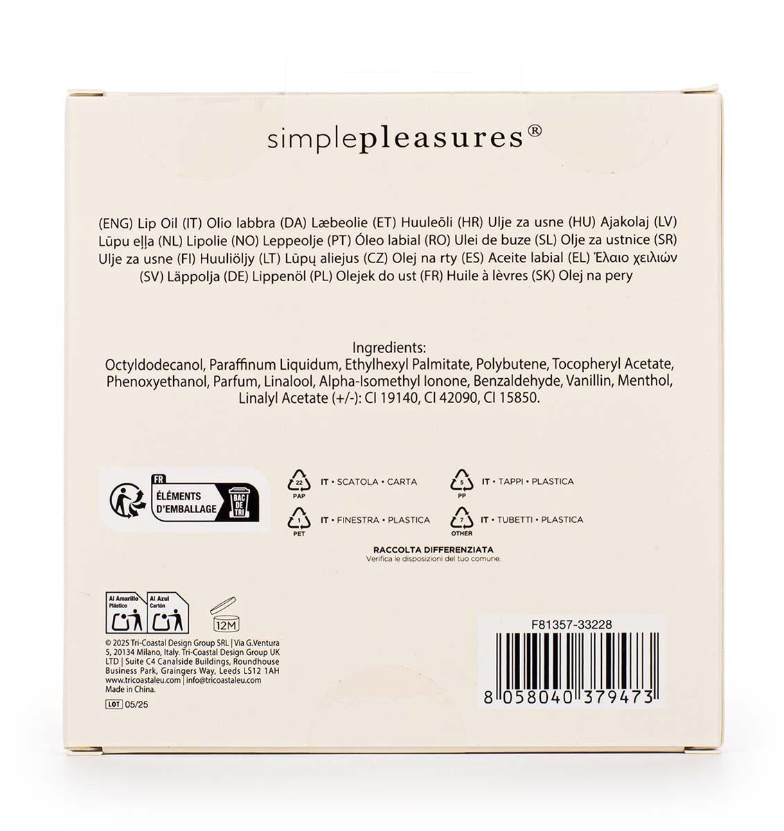 Poklon set COZY Ulje za usne 5x3ml 