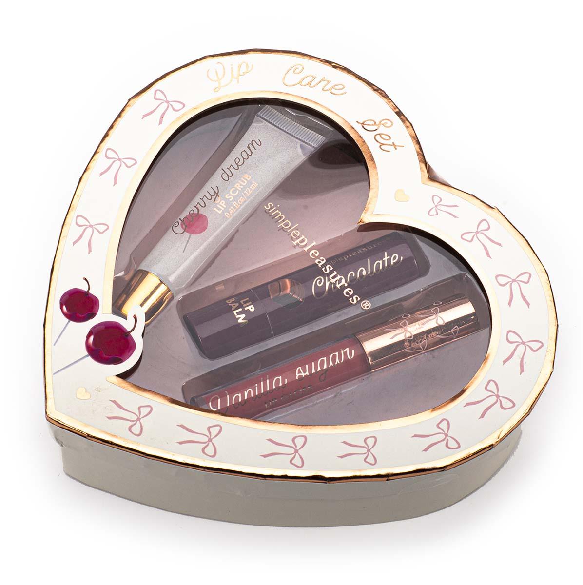 Poklon set COZY Balzam, sjaj i piling za usne 