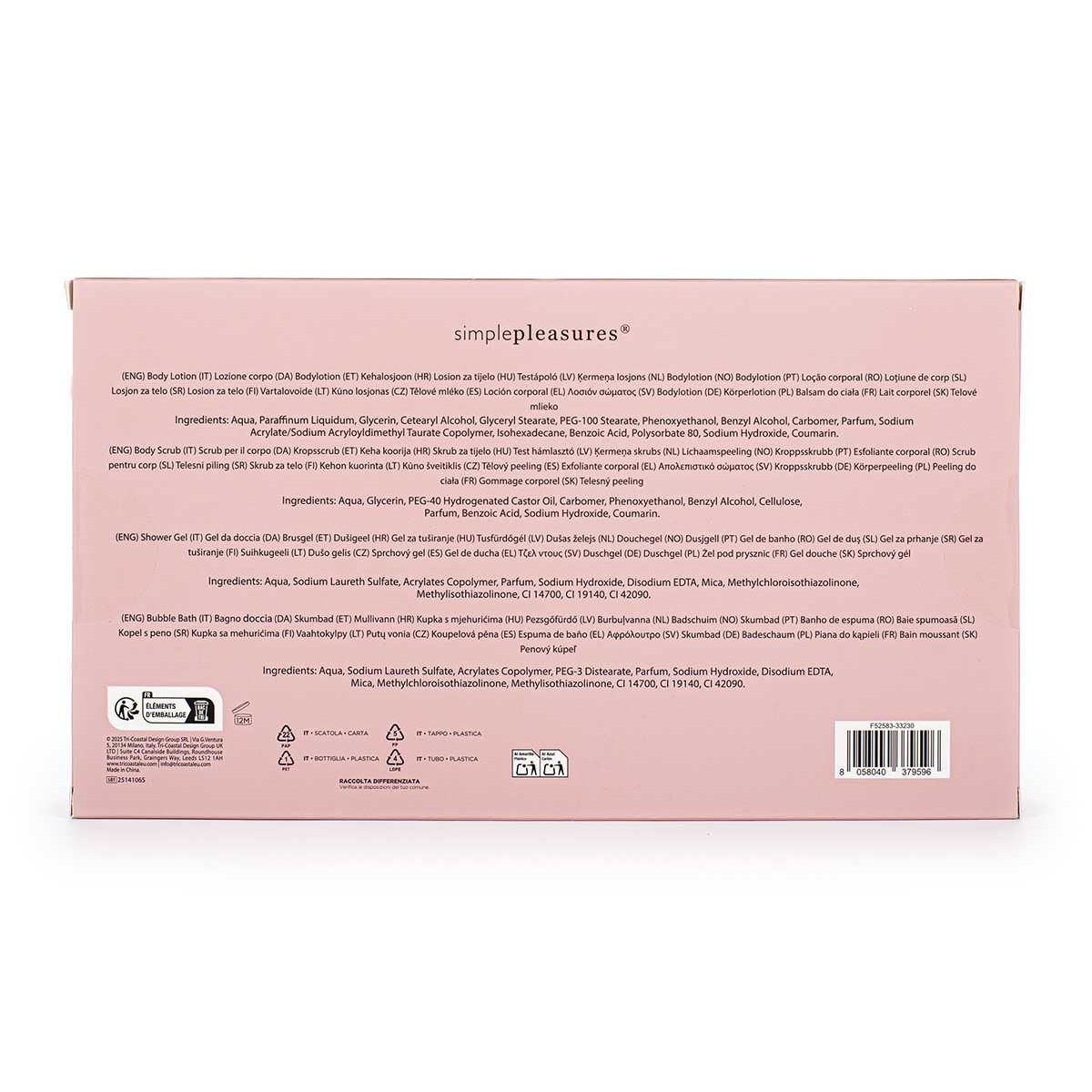 Poklon set COZY Losion za telo, kupka, piling 