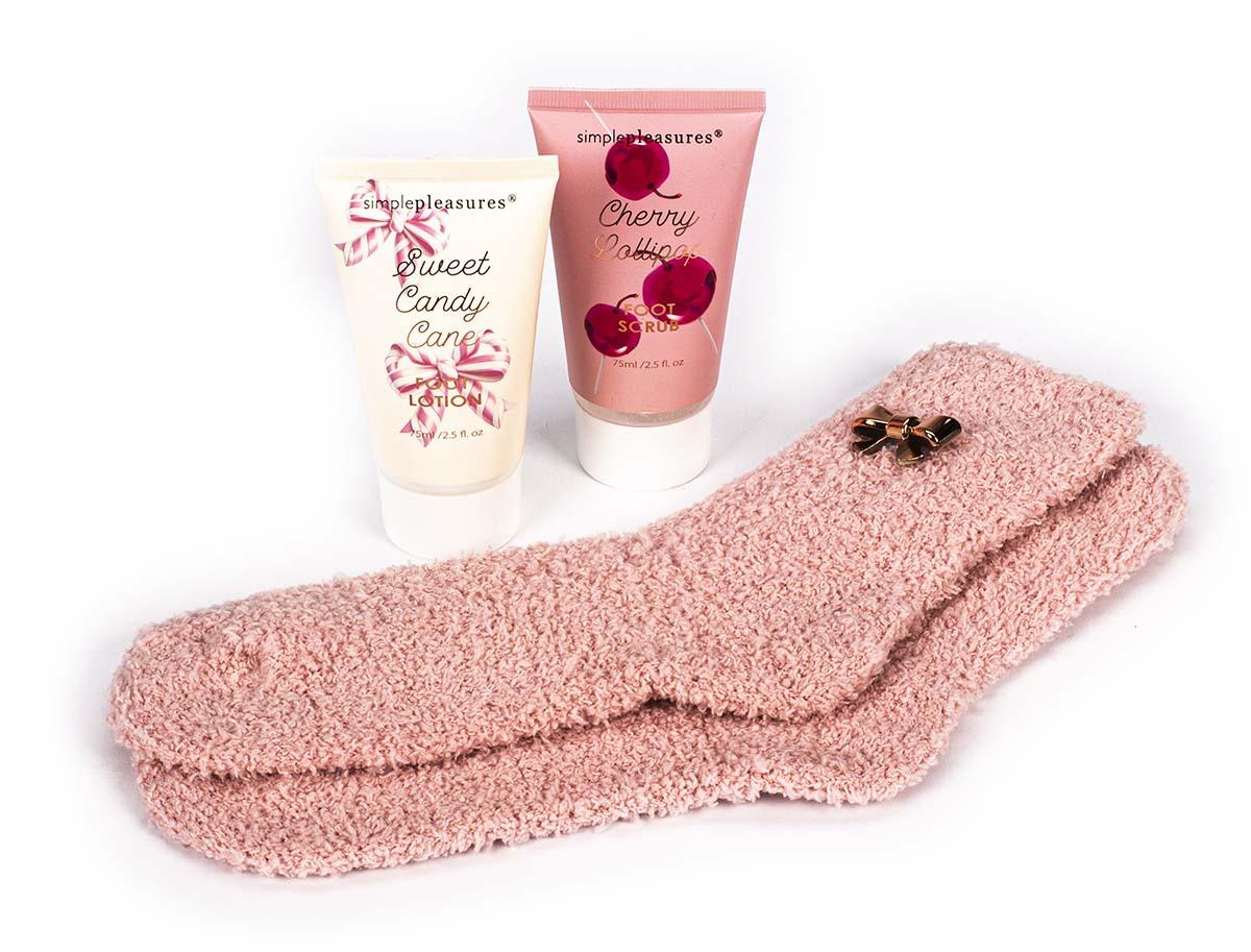 Čarape, krema i piling na stopala COZY 