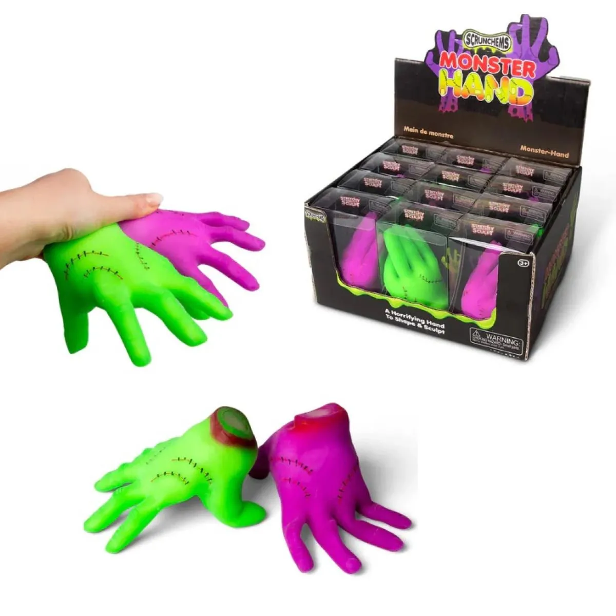 Antistres igračka SCRUNCHEMS - MONSTER HAND 